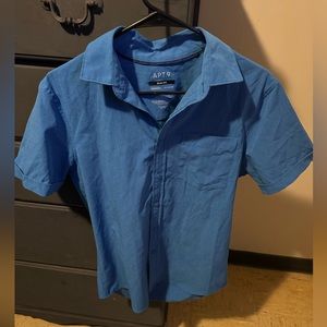 Apt 9 royal blue button up size small